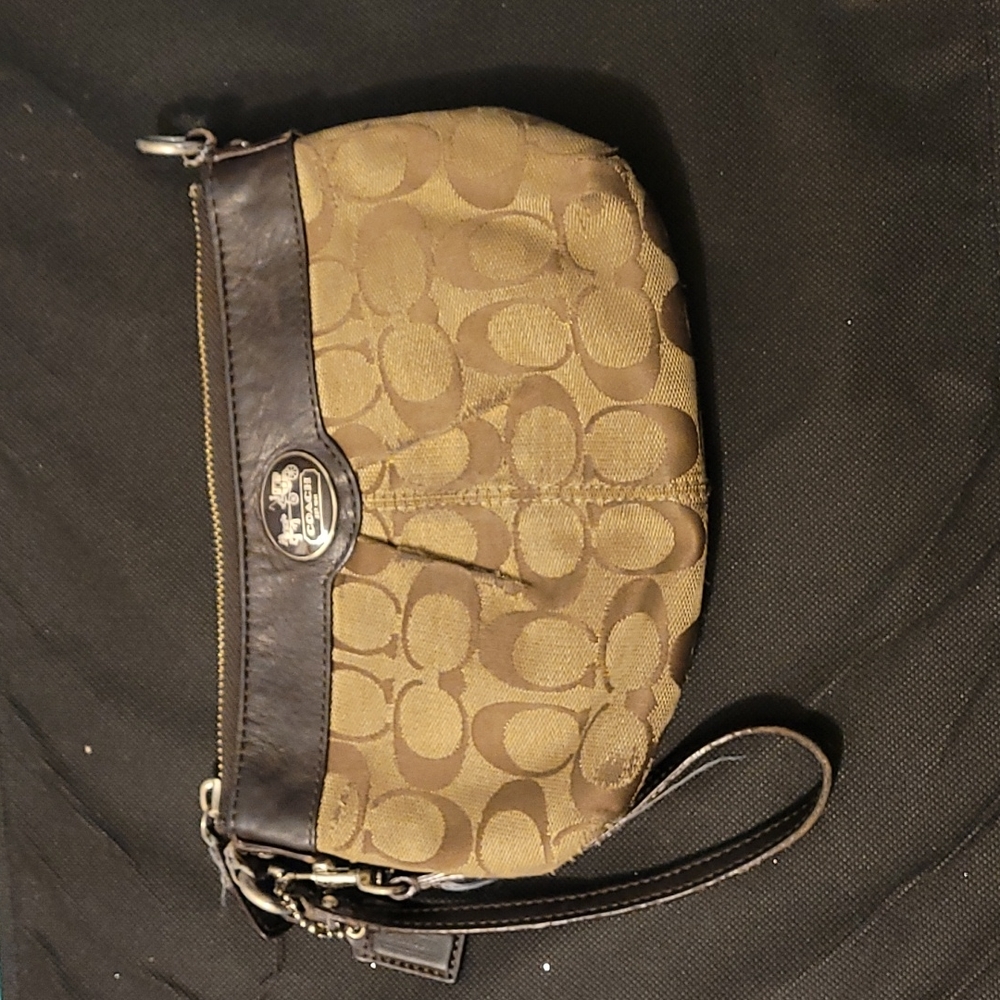 Coach larger wristlet